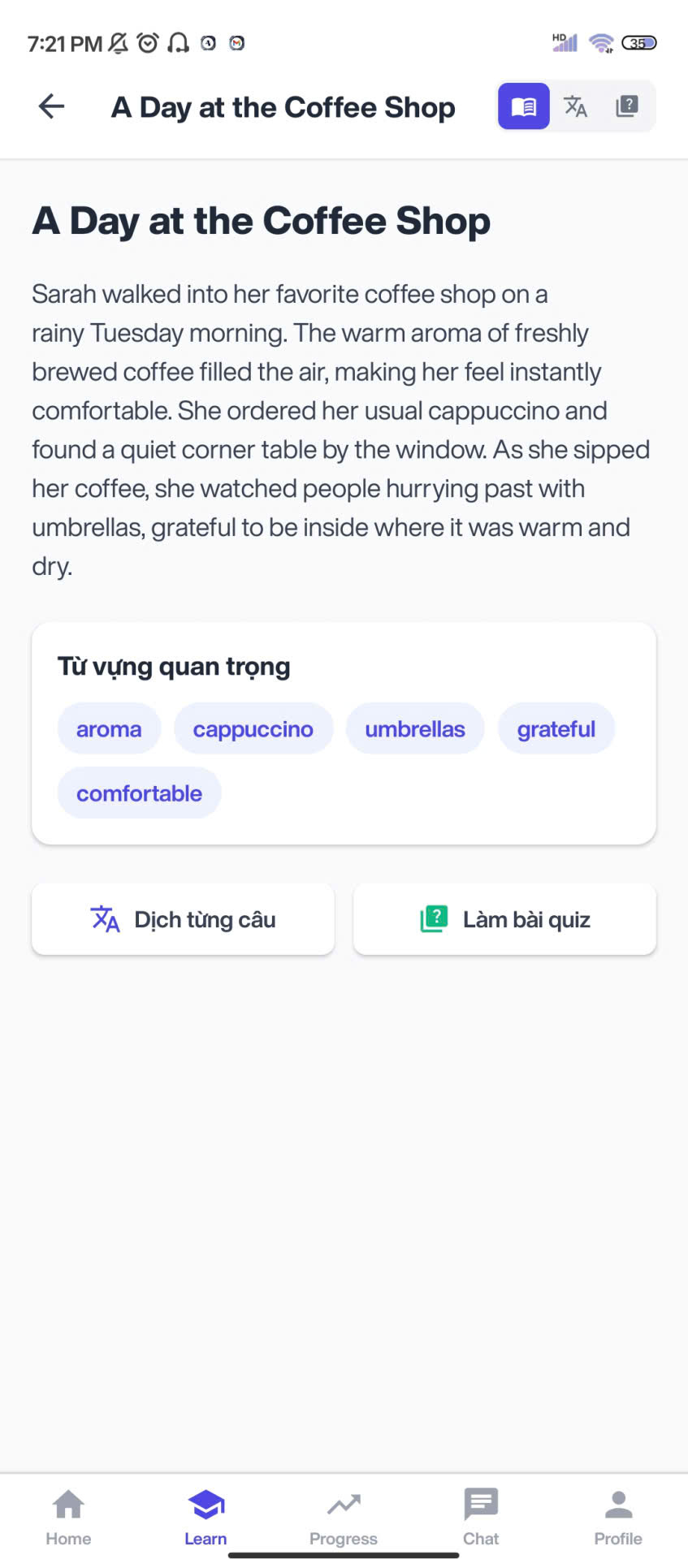 LinguaMonkey - Platform learning language online demo 3