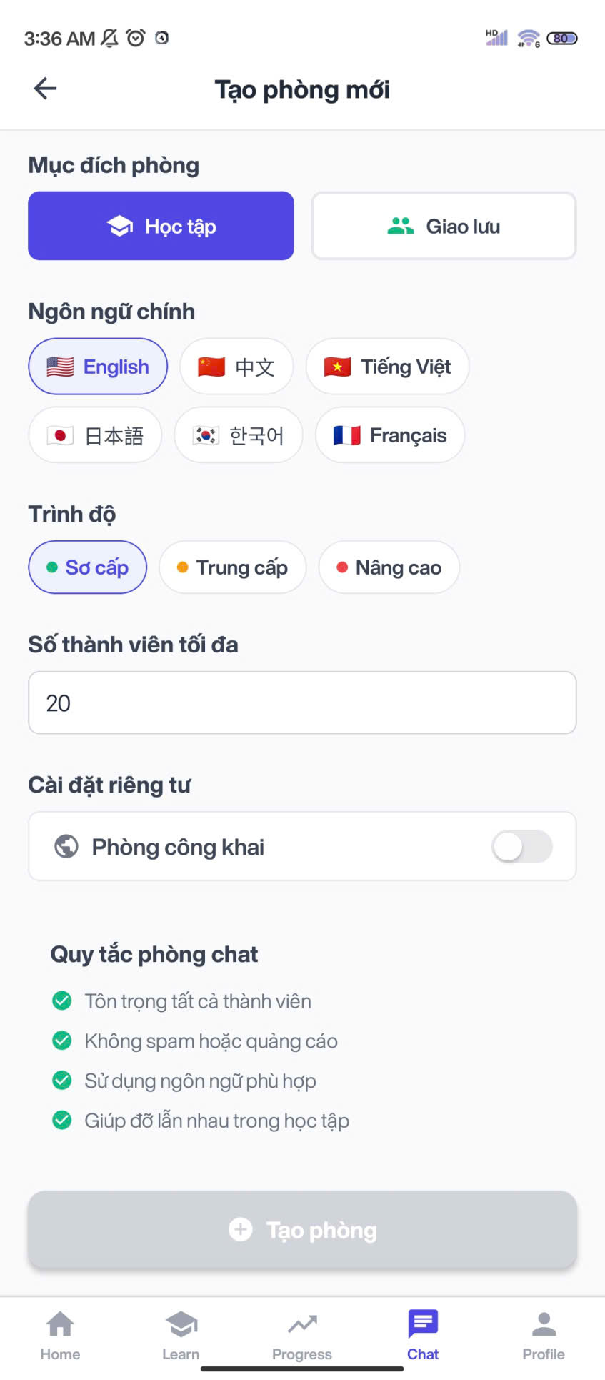 LinguaMonkey - Platform learning language online demo 1