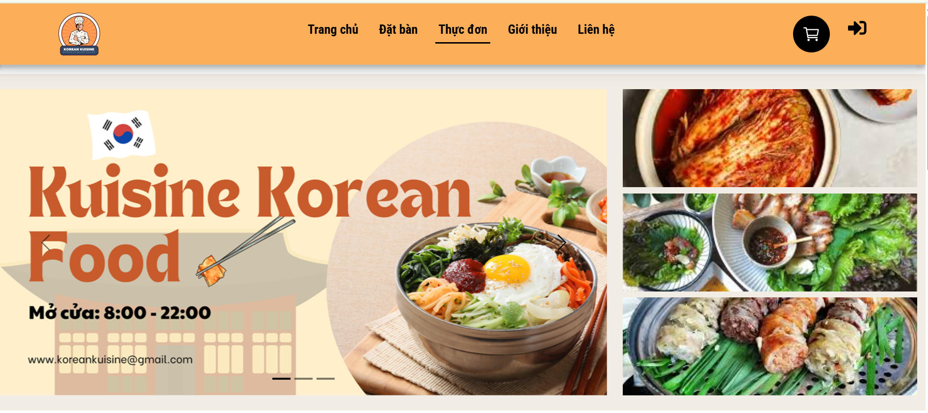 Restaurant Web Application demo 5